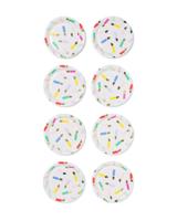 HEMA Gebaksbordjes ⌀17.5cm papier kaarsjes - 8 stuks (multicolor) - thumbnail