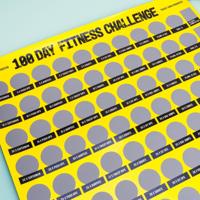 100 Day Fitness Challenge krasposter - thumbnail