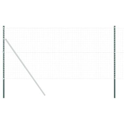 Hekpalen 12 pcs Groen 130 cm Poedergecoat staal Hekpalen 12 pcs Groen 130 cm Poedergecoat staal