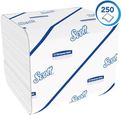 Toiletpapier scott control gevouwen 2laags wit