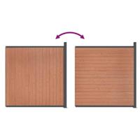 Schuttingpaneel 173x186 cm HKC bruin - thumbnail