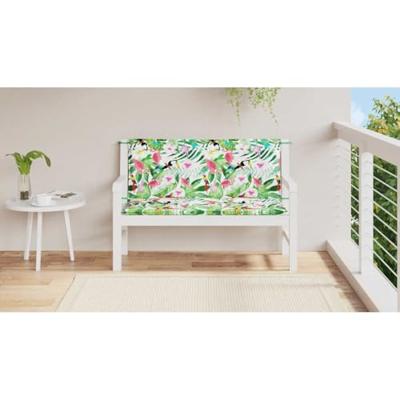 VidaXL Tuinbankkussens 2 st 120x50x7 cm stof meerkleurig