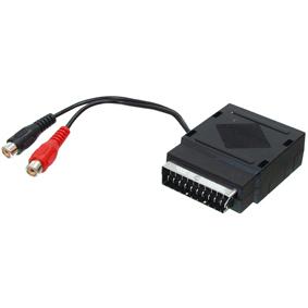 Scartplug met 2x audio uit en scart passthrough