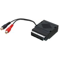 Scartplug met 2x audio uit en scart passthrough - thumbnail