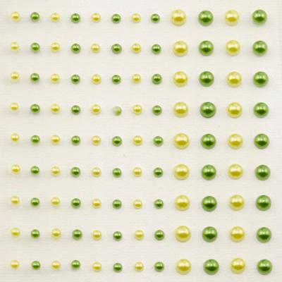 Vaessen Creative • zelfklevende halve parels 3+5mm 108pcs prairie