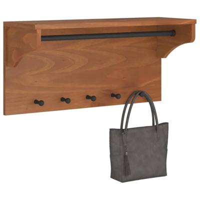 VidaXL Wandkapstok sandnes 87x30x42 cm massief grenenhout VidaXL Wandkapstok sandnes 87x30x42 cm massief grenenhout