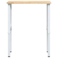 Werkbank 80x60x(71,5-98) cm massief eikenhout - thumbnail