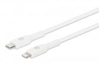 Manhattan USB-kabel USB-C stekker, Apple Lightning stekker 1.00 m Wit 394512 - thumbnail