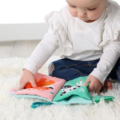 SES tiny talents sensory soft dierenstaarten boek - thumbnail
