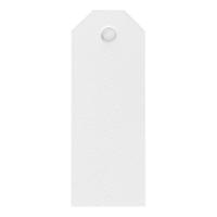 Creativ Company Manilla-labels, afm 3x8 cm, 220 gr, wit, 20 stuk/ 1 doos - thumbnail