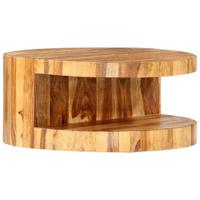 VidaXL Salontafel rond 65x30 cm massief acaciahout - thumbnail