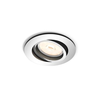 Philips Richtbare inbouwspotDonegal GU10 9cm rond grijs - 5039111PN