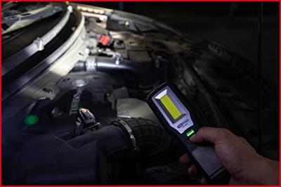 KS Tools 150.4490 Mobiele handlamp voor werkplaats, knikbaar, 550 lumen Energielabel 2021 n.v.t.