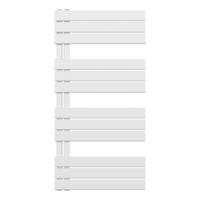 Handdoekradiator BWS Boss Links aansluiting 681W 120x60 cm Wit Boss & Wessing - thumbnail