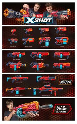 XSHOT Excel Red Xcess blaster 2-pack