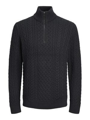 Jack & Jones Jprblusean Knit Cable Half Zip Sn Trui Dark Navy