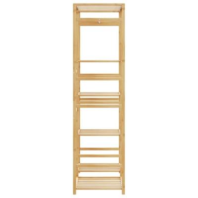 Kledingrek met schappen 100x50x184,5 cm bamboe