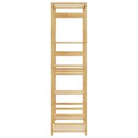 Kledingrek met schappen 100x50x184,5 cm bamboe - thumbnail