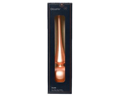 Piek glas d6h26 cm sprankelend rose kerst Decoris - Decoris Piek glas d6h26 cm sprankelend rose kerst Decoris - Decoris
