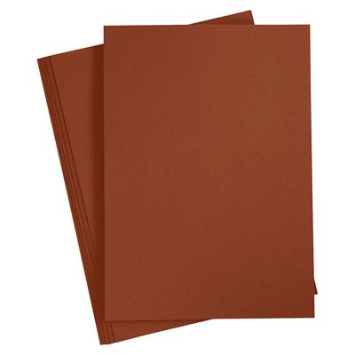 Creativ Company Gekleurd karton, a4, vel 210x297 mm, 180 gr, donkerbruin, 20 vel/ 1 doos