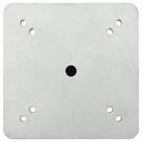 Parasolvoet voor in de grond 16x16x39,5 cm staal zilverkleurig - thumbnail