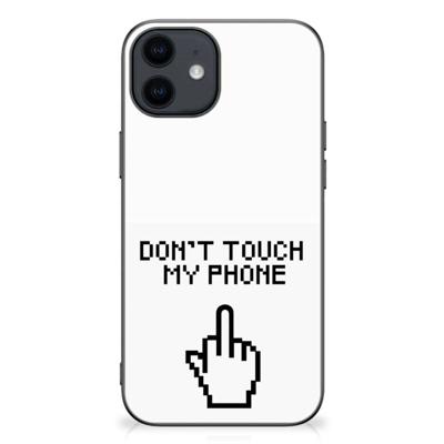 iPhone 12 Pro | 12 (6.1") | TPU Hoesje | Finger Don't Touch My Phone iPhone 12 Pro | 12 (6.1") | TPU Hoesje | Finger Don't Touch My Phone
