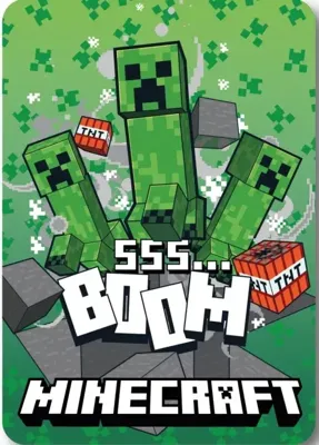 Minecraft SSS Boom Fleece deken 100 x 140 cm Minecraft SSS Boom Fleece deken 100 x 140 cm