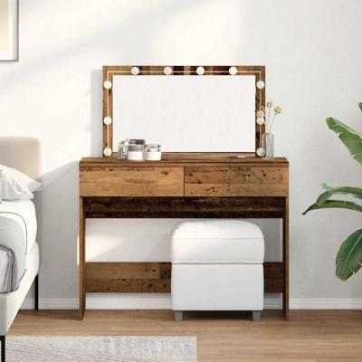 Kaptafel met lade Oud Hout 100 x 40 x 120 cm Bewerkt hout