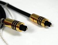 Oehlbach 6080 Toslink Digitale audio Aansluitkabel [1x Toslink-stekker (ODT) - 1x Toslink-stekker (ODT)] 0.50 m Grijs Vergulde steekcontacten - thumbnail
