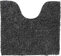 Toiletmat Sealskin Misto Chenille Katoen 60x55 cm Zwart - thumbnail