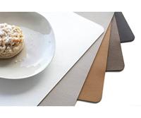 ASA Selection Placemat - Leather Optic Fine - Stone - 46 x 33 cm - thumbnail