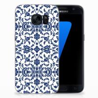 Samsung Galaxy S7 | TPU Case | Flower Blue - thumbnail