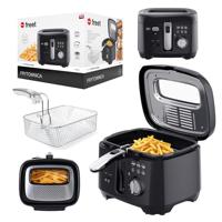 ELDOM Friteuse FREET, 2,5 L, 400 g friet, temperatuurregelaar, verwijderbare olietank, zwart - thumbnail