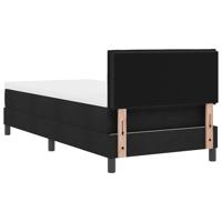 Boxspringbed met matras met matras Zwart 90 x 200 cm Stof - thumbnail