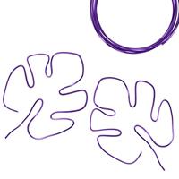 Vaessen Creative • aluminiumdraad triangle embossed 2.8mmx5m lilac - thumbnail