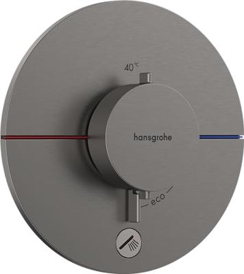 Hansgrohe ShowerSelect Comfort E thermostaat inbouw voor 2 functies, Brushed Black Chrome Hansgrohe ShowerSelect Comfort E thermostaat inbouw voor 2 functies, Brushed Black Chrome