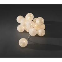 LED cotton balls lichtsnoer wit 6cm - thumbnail