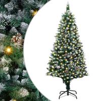 VidaXL Kunstkerstboom groen 180 cm pvc en staal en kunststof - thumbnail