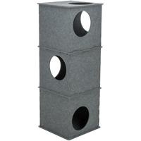 Trixie kattenhuis toren nele vilt grijs - thumbnail