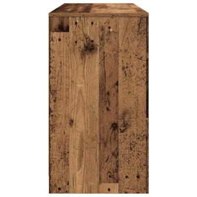 Bureau 120x42x76 cm spaanplaat oud hout