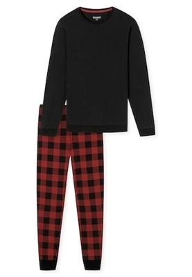 Schiesser Schiesser Pyjama Long black 180445 56/XXL