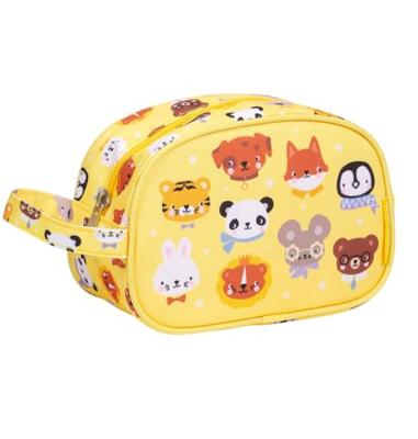 Etui voor kinderen DIERENVRIENDEN A Little Lovely Company geel