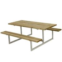 Picknicktafel Hout en Staal Basic Geimpregneerd Hout - thumbnail