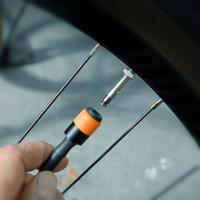 SKS minipomp airflex explorer clik tec 205mm 5bar zw/zilver - thumbnail