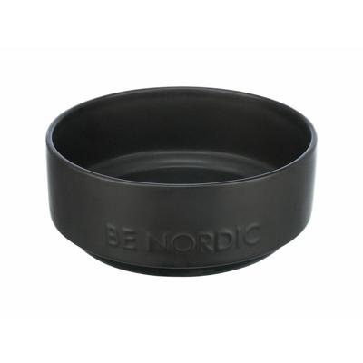 Trixie be nordic voerbak hond keramiek / rubber zwart
