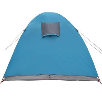 Koepeltent met dak met opslag Blauw 384 x 254 x 170 cm
