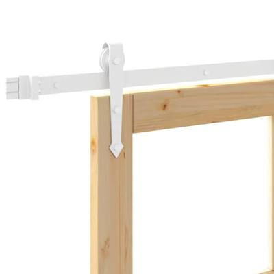 Schuifdeur Bruin 83 x 202 cm Hout en metaal