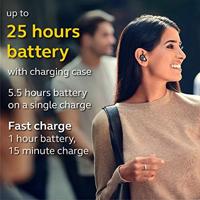 Jabra Elite 85t True Wireless Earbuds - Jabra Advanced Active Noise Cancellation with Long Battery Life and Powerful Speakers - Wireless Charging Case - Titanium Black - thumbnail