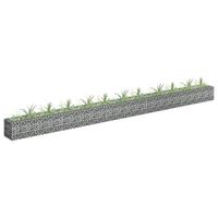 VidaXL Gabion plantenbak verhoogd 450x30x30 cm gegalvaniseerd staal - thumbnail