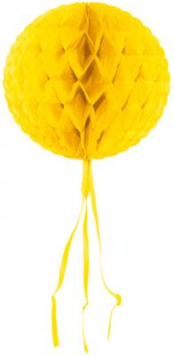 Gele honeycomb bol - 30 cm